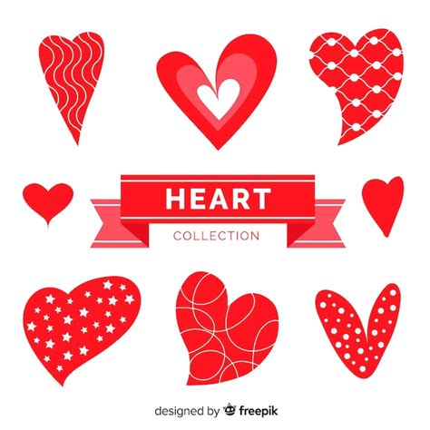 Free Vector Heart Icon Set