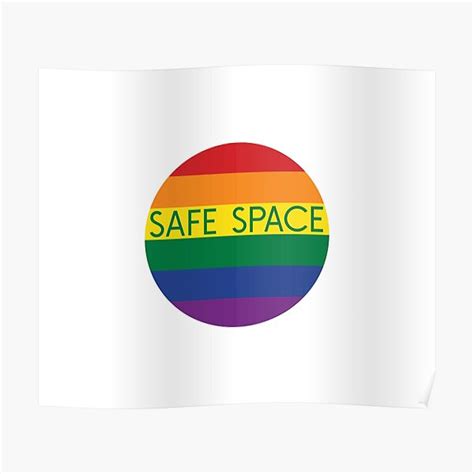 Lgbtq Safe Space Poster For Sale By Keyma Redbubble