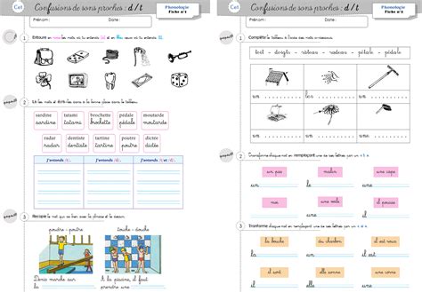 Orthographe Phonologie CE1 confusions de sons Période 2 Cycle 2