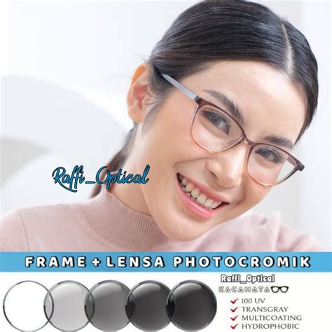 Jual Kacamata Cat Eye Wanita Kacamata Photochromic Blueray