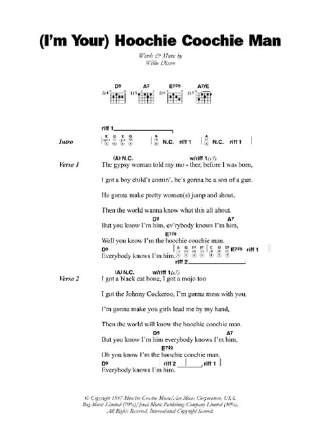 (I'm Your) Hoochie Coochie Man | Sheet Music Direct