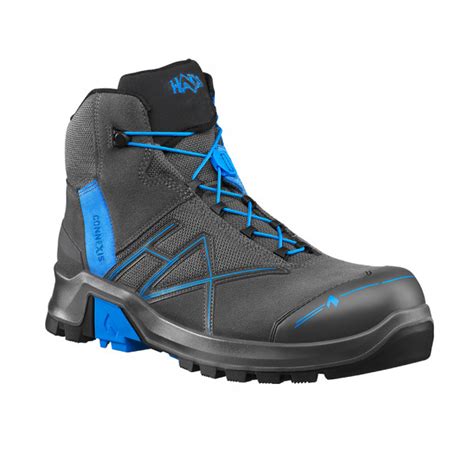 HAIX CONNEXIS Safety GTX Mid Grey Blue S3 CONNEXIS Boots With