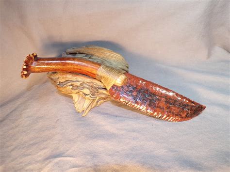 Spider Web Mahogany Obsidian Cody Knife Deer Antler Handle Etsy