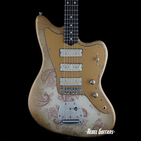 Palir Guitar Imperial In Aged Gold Paisley Rebel Guitars