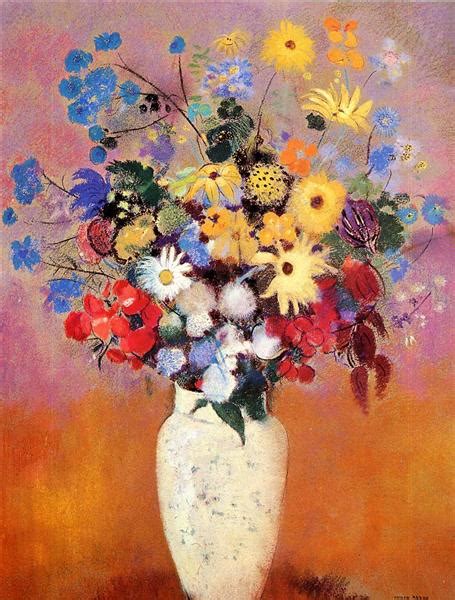 White Vase With Flowers Odilon Redon Wikiart Org