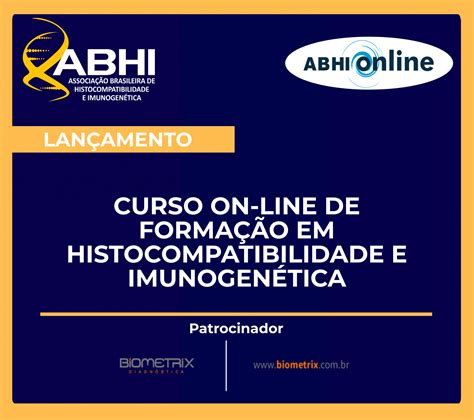 Curso de Formação em Histocompatibilidade e Imunogenética Sociedade