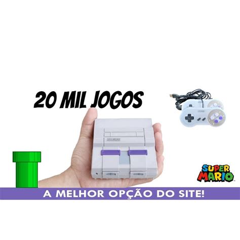 Mini Game Super Nintendo Mil Jogos Controles Snes Retro