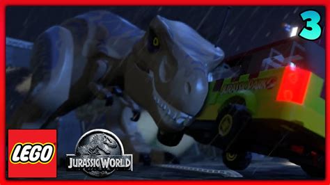 Lego Jurassic World Gameplay T Rex Lego Jurassic World Walkthrough Part 3 Youtube