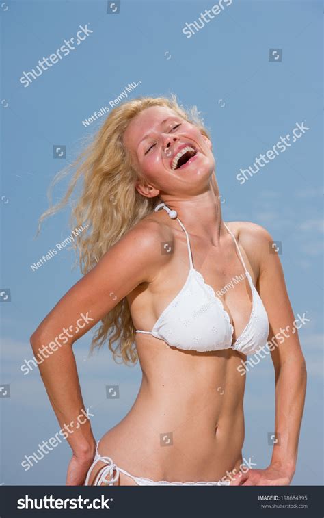 Woman White Bikini On Beach Stock Photo Shutterstock