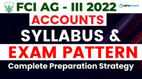 Fci Ag 3 Accounts Syllabus And Exam Pattern Complete Preparation