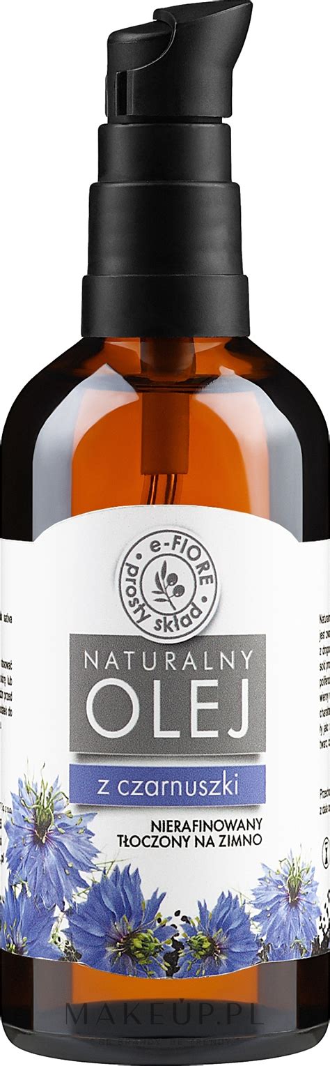 E Fiore Natural Oil Black Cumin Naturalny Nierafinowany Olej Z