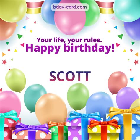 Birthday Images For Scott 💐 — Free Happy Bday Pictures And Photos