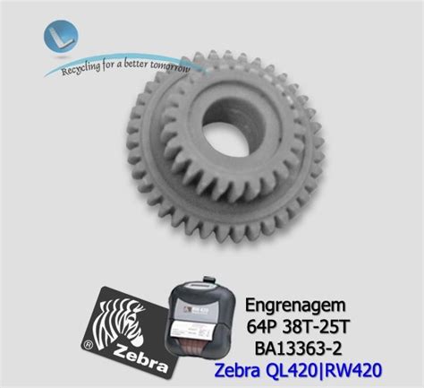 Engrenagem do rolo de Impressão Zebra RW420 QL420 BA13363 2