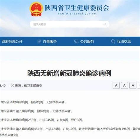 咸阳市卫健委提示：这些人员立即报备！陕西昨日无新增感染者