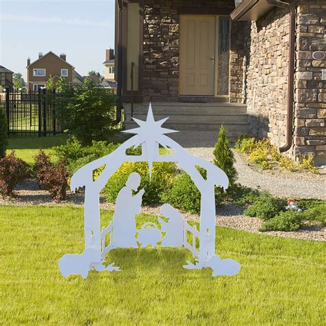 Outdoor Christmas Decorations Outdoor Nativity Scene Set For