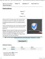 Module 2 Quiz Chapters 1 And 2 CYBR 365 Intro To Digital Forensics