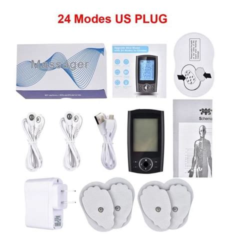 Mode Us Plug Stimulateur Musculaire Lectrique Tens Ems Appareil De