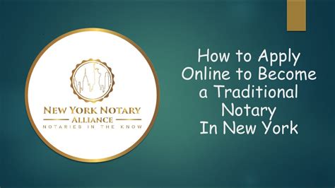 How To Apply Online To Become A Traditional Notary Youtube