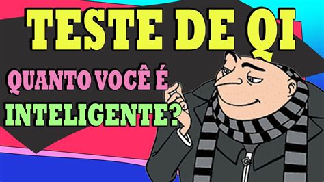 Teste de QI Teste de inteligência Qual seu QI YouTube