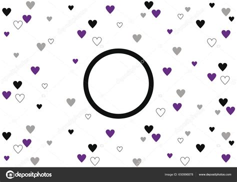 Asexual Background Asexual Pride Flag Colors Asexuality Icon Vector