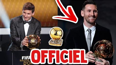 Messi Gagne Son Eme Ballon Dor France Football Et Fabrizio