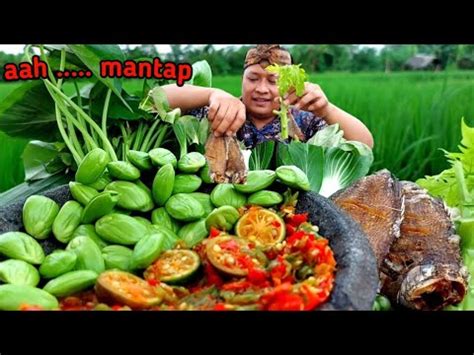 Ah Mantap MUKBANG JENGKOL MUDA LALAP BATANG PEPAYA MENTAH PETE