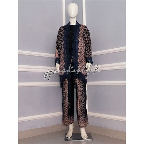 Jual WIKE BATIK SET OUTER LACE KULOT SLAYER LIZA ROSALITA VISCOSE