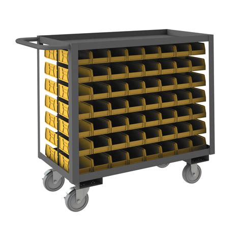 Stock Cart 2 Shelves With High Lips 24 1 4 X 42 1 4 X 37 5 8 Durham Manufacturing