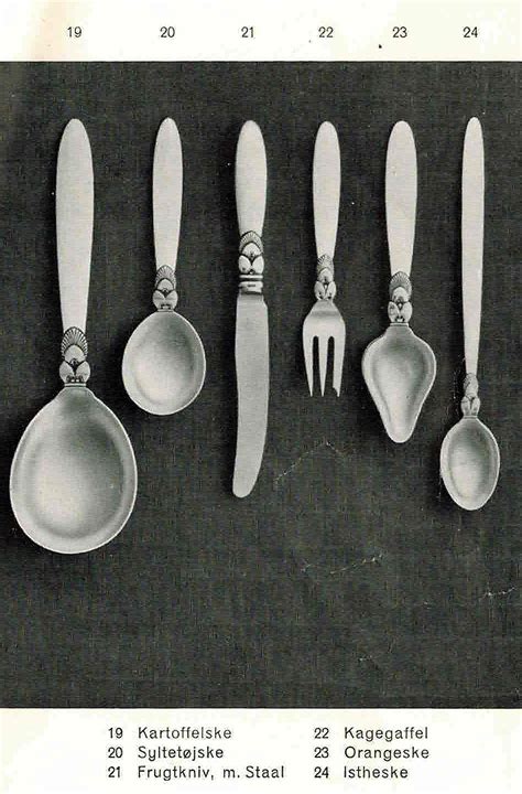 Kaktus Cactus Georg Jensen Silver SØlv Denmark Cutlery Sterling Danish