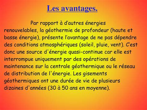 Avantages et inconvénients de l énergie géothermique un bilan