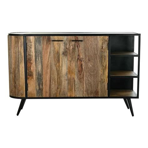 Aparador Dkd Home Decor Marr N Negro Metal Madera De Mango X X