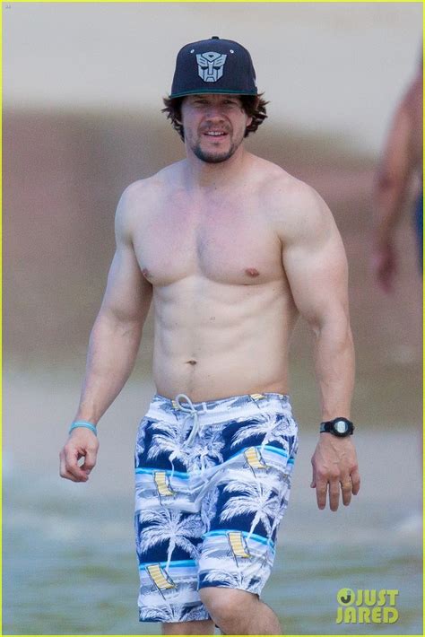 Mark Wahlberg Shows Off Ripped Shirtless Body In Barbados Photo