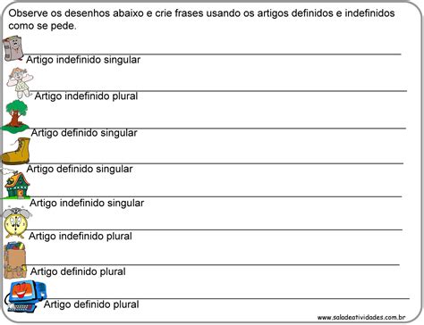 Artigo Definido E Indefinido Atividades - 10
