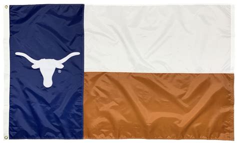 Texas Longhorns State Style 3×5 Applique Flag I Americas Flags