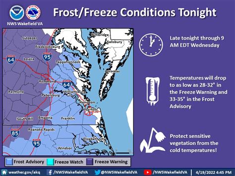 Nws Wakefield On Twitter Freeze Warnings Are In Effect Tonight For Much The Area Along And