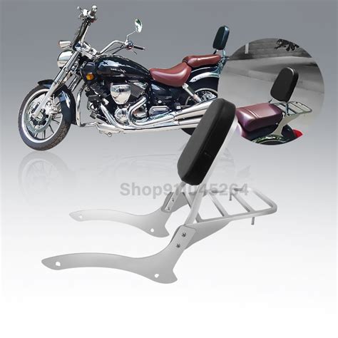 Motorcycle Detachable Passenger Backrest Sissy Bar Luggage Rack Support