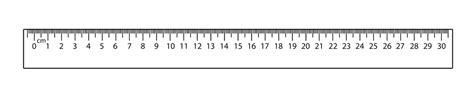 Ruler With Measuring Length Markings In Centimeters On White Background