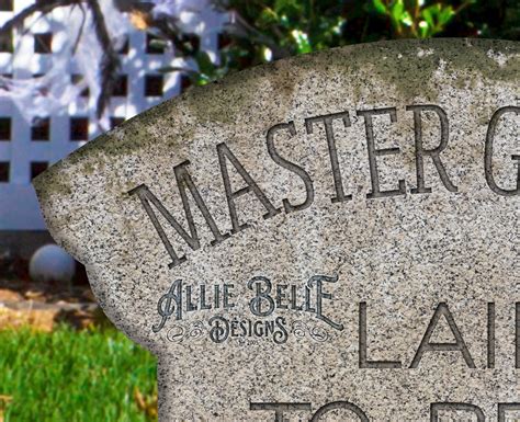 Haunted Mansion Tombstones 6 High Detail Photo Realistic Etsy