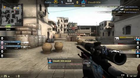 Cloud Shroud Vs Fnatic Unbelievable K Scout Round Esl Esea Pro