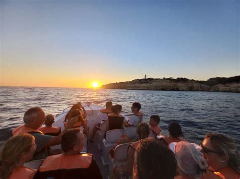 Desde Portimão Excursión de 1 5 horas en barco al atardecer por las