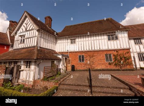 Old Timber Framed Houses In Lavenham Uk Stock Photo Alamy