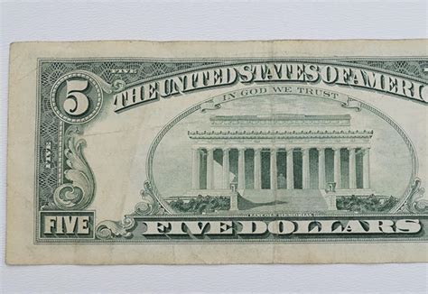 1995 Vintage Five Dollar Bill Rare US Collectible Currency - Etsy