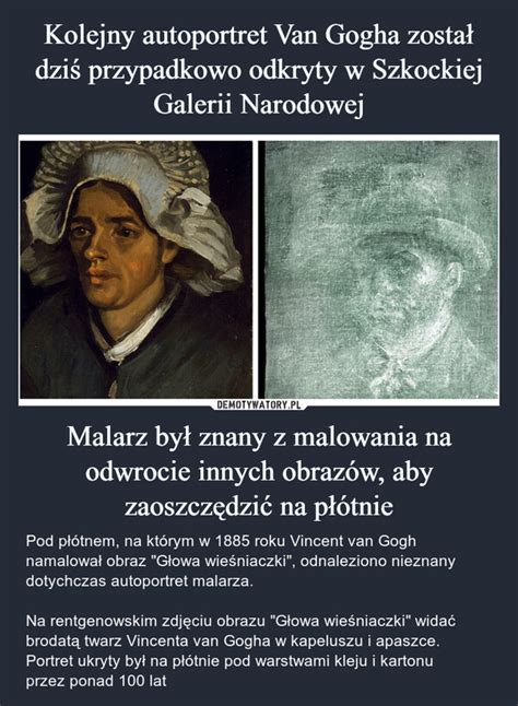 Kolejny autoportret Van Gogha został dziś przypadkowo odkryty w