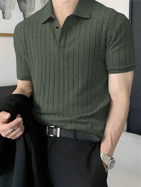 Timeless Sophistication Meets Comfort Knit Polo Shirt For Men