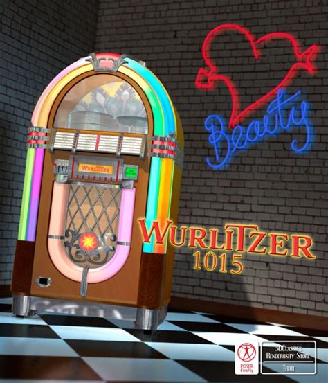 Wurlitzer Juke Box For Poser D Models For Daz Studio And Poser