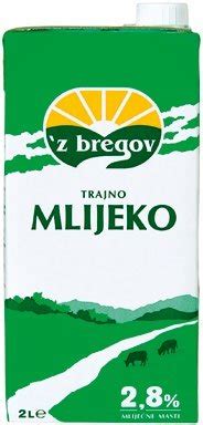 Trajno mlijeko 2 8 m m z bregov 2 l Akcija Njuškalo katalozi