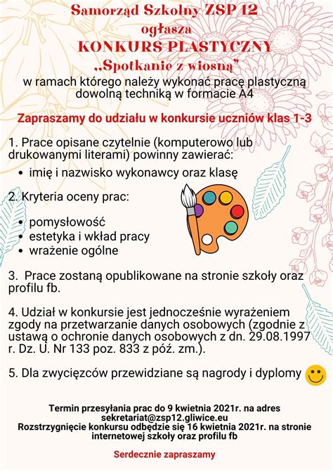 Konkurs plastyczny Szkoła Podstawowa nr 15