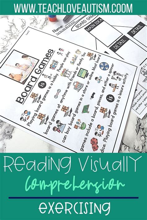 Board Games Reading Comprehension With Visuals For Special Education In