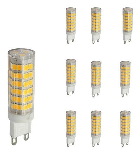 Kit10 Lampada Led Halopim G9 7w P Lustre Arandela 110v 220v Frete grátis