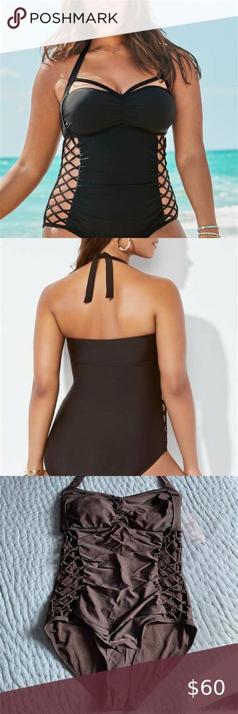 Ashley Graham X Swimsuits For All Boss Underwire One Piece Suit In 2022 One Piece Suit